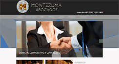 Desktop Screenshot of montezumaabogados.com