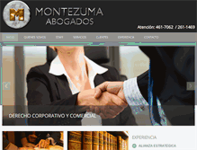 Tablet Screenshot of montezumaabogados.com